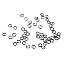 50pcs Copper Double Loops Fishing Split Rings Kit Fishing Lures Tackle Set