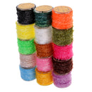 15 Rolls Fly Fishing Tinsel Chenille Crystal Flash Line Fly Tying Materials Nymph Streamers Lure Making