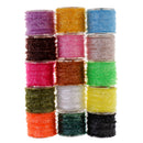 15 Rolls Fly Fishing Tinsel Chenille Crystal Flash Line Fly Tying Materials Nymph Streamers Lure Making