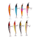 8pcs Plastic Minnow Fishing Lures Deep Lure for Bluegill Salt Swimbait 8.5cm