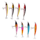 8pcs Plastic Minnow Fishing Lures Deep Lure for Bluegill Salt Swimbait 8.5cm