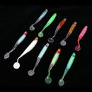 10Pcs Lifelike T Tail Soft Fishing Lures Grub Glow Fishing Lure Bass Swim Bait 16cm