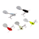 5 Pieces Metal Fishing Lures Baits Fishing Spinnerbaits Swimbaits with Hooks