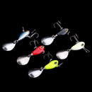 5 Pieces Metal Fishing Lures Baits Fishing Spinnerbaits Swimbaits with Hooks