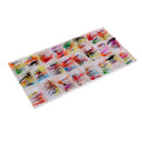 98 Pieces Fly Fishing Flies Fishing Baits Metal Lures Hand-made Bright Color Assortment