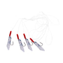 Bass And Mackerel Herring Feathers Lure Lures Sea Boat Fishing Rigs 4 Hooks