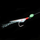 Fishing Rigs Lures Fish Skin Baits Flasher Sabiki Rigs with Barrel Swivels Hook 6