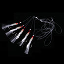 Fishing Rigs Lures Fish Skin Baits Flasher Sabiki Rigs with Barrel Swivels Hook 1/0