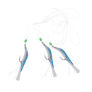 Fishing Rigs Lures Fish Skin Baits Flasher Sabiki Rigs with Barrel Swivels Hook 2/0
