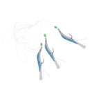 Fishing Rigs Lures Fish Skin Baits Flasher Sabiki Rigs with Barrel Swivels Hook 2/0