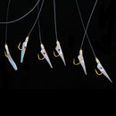 Fishing Rigs Lures Fish Skin Baits Flasher Sabiki Rigs with Barrel Swivels Hook 8