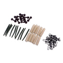 Pack of 10 Set Anti Tangle Rubber Sleeves Multi Beads Quick Change Swivel Snaps Tool