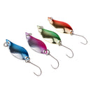 4 Pieces Fishing Spoon Lures Metal Hard Baits Artficial Lures Brilliant color strong fish attracting