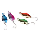 4 Pieces Fishing Spoon Lures Metal Hard Baits Artficial Lures Brilliant color strong fish attracting