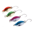 4 Pieces Fishing Spoon Lures Metal Hard Baits Artficial Lures Brilliant color strong fish attracting