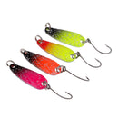 4 Pieces Fishing Spoon Lures Hard Fishing Baits Artficial Lures Baits Durable to Use Tackle
