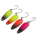 4 Pieces Fishing Spoon Lures Hard Fishing Baits Artficial Lures Baits Durable to Use Tackle