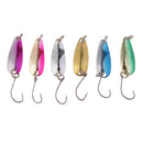 Fishing Lures Metal Spoon Spinner Bait for Trout Bass Salmon w//Hook 2.5g
