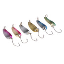 Fishing Lures Metal Spoon Spinner Bait for Trout Bass Salmon w//Hook 2.5g