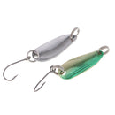 Fishing Lures Metal Spoon Spinner Bait for Trout Bass Salmon w//Hook 2.5g