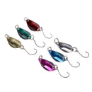 6Pcs 3g Fishing Sequins Lures Baits Set Spinner Spoon Hard Paillette Baits
