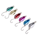 6Pcs 3g Fishing Sequins Lures Baits Set Spinner Spoon Hard Paillette Baits