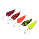 5 Packs Fishing Lures Metal Spoons Saltwater Hard Spinners Lures for Pike Salmon Walleye and Bass Fishing