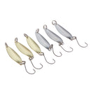6pcs 2g Metal Fishing Lures Spoon Spinner Baits Treble Hook Tackle 3.5cm