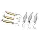 6pcs 2g Metal Fishing Lures Spoon Spinner Baits Treble Hook Tackle 3.5cm