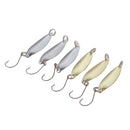 6pcs 2g Metal Fishing Lures Spoon Spinner Baits Treble Hook Tackle 3.5cm
