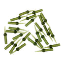 25pcs Fishing Tulip Beads Run Rig Beads Anti Tangle Sleeve Fishing Rubbers Tubes Carp Fishing Tackles Kit