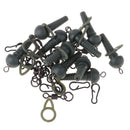40Pcs Carp Fishing Tackle Kit Rubber Cones Quick Swivels with Ring