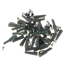 45pcs Carp Fishing Tackle Safety Lead Clips Swivel Anti-Tangle Sleeve Kit