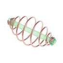 10 Pieces Bait Thrower Fishing Feeder Spring Coil Inline Method Feeder Terminal Tackle 3.5x1.8 cm/1.4x0.7 inch