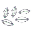 5pcs Lantern Shape Bait Thrower Fishing Feeder Lead Sinker Fishing Trap