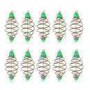 10pcs Spring Feeders Baits Thrower Inline Fishing Feeder Carp Fishing Tackle