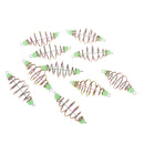 10pcs Spring Inline Fishing Feeders, Luminous Baits Cage Carp Fishing Tackle