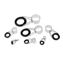 7Pcs Fishing Rod Guides Tip Tops Repair Ceramic Ring Rod Building Eye Rings 7 Sizes