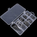 70Pcs Saltwater Fishing Rod Tip Guides Rings Repair Kit DIY Variety of Sizes
