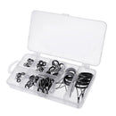 70Pcs Saltwater Fishing Rod Tip Guides Rings Repair Kit DIY Variety of Sizes