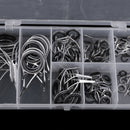 70Pcs Saltwater Fishing Rod Tip Guides Rings Repair Kit DIY Variety of Sizes