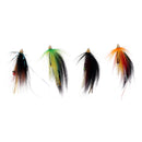 4Pc Tube Flies Cone Heads 4 Color Salmon And Sea Trout Fly Fishing