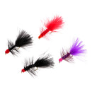 4pcs Fly Fishing Flies Egg-Sucking Leach Fishing Woolly Buggers Trout Flies Streamer
