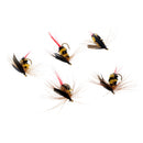 5Pcs Bumble Bee Nymph Trout Flies Fly Fishing Hook Insect Baits Dry Flies