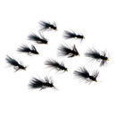 10pcs Black Brass Bead Head Woolly Bugger Streamers Fly Fishing Flies Lures