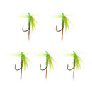 5Pcs Wet Flies Fishing Tackle Artificial Insect Fly Fishing Lures Bait Flies