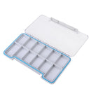 Plastic Slim Waterproof Fly Fishing Tackle Box Flies Case Storage 18.7x10.2x1.7 cm/7.4x4.0x0.7 inch