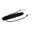 Fishing Lanyard Safety Rope Wire Coil Lanyard Strap Elastic Coiled Ropes Nylon, Rubber Material Durable to use 5 meter