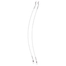 50pcs/lot Durable Fishing Leaders with Snap and Swivel Anti-bite Fishing Wire Black