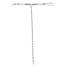 10Pcs T-shape Swivels Snaps, Stainless Steel 3 Way Rolling Swivel Balance Cross line Fishing Swivels with Luminous Beads